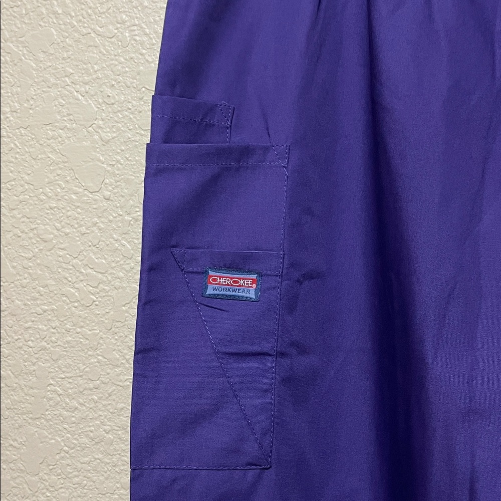 Cherokee Women's Grape Traditional Scrub Pants. NWT. Size XL. - Picture 4 of 13